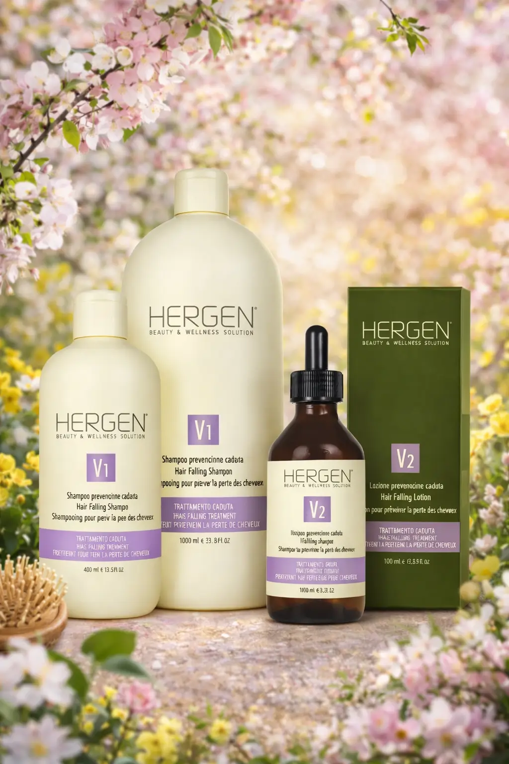 BES Hergen Violet – šampon a tonikum pro péči při padání vlasů