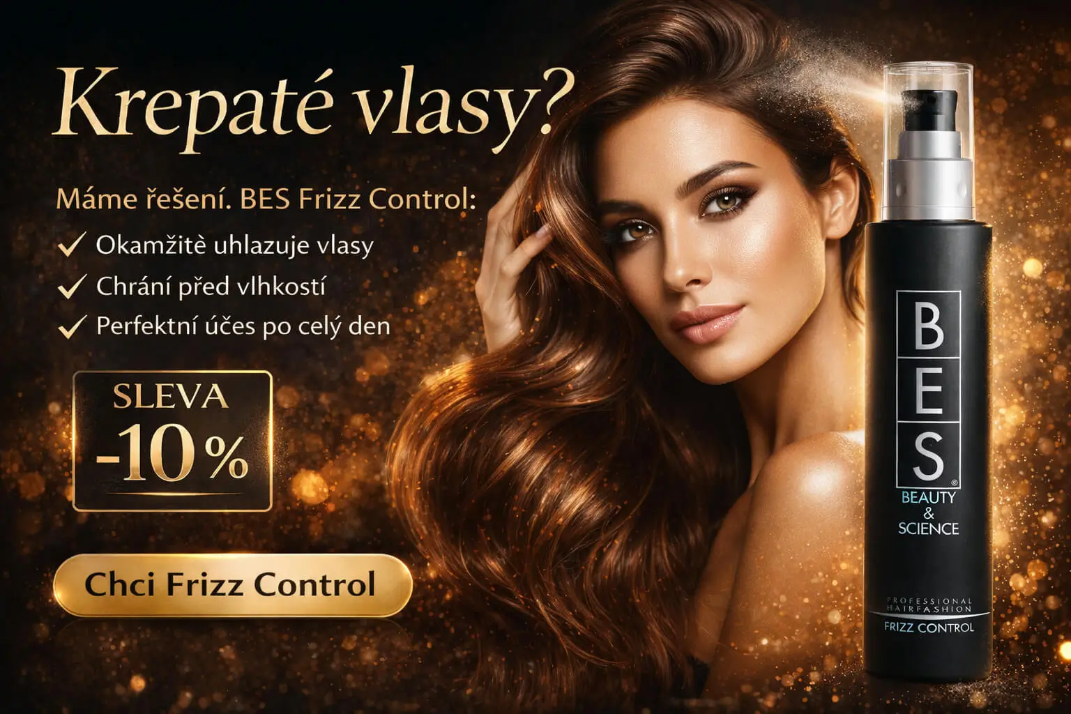 Frizz Control – profesionální péče proti krepatění vlasů akce 10% sleva