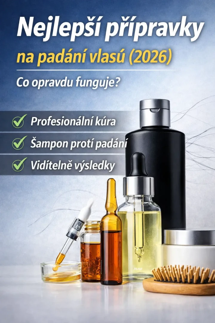 Nejlepší přípravky na padání vlasů (2026) – co opravdu funguje?