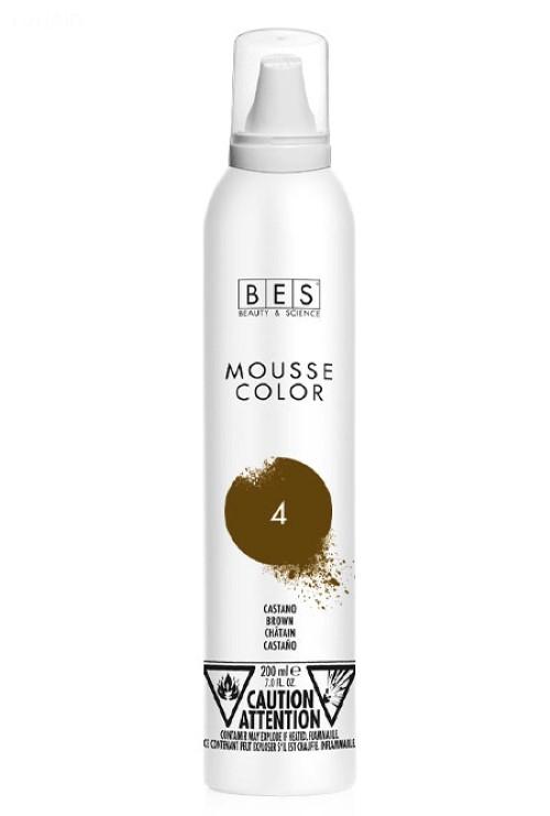Bes barevné pěnové tužidlo 4 kaštanová 200 ml