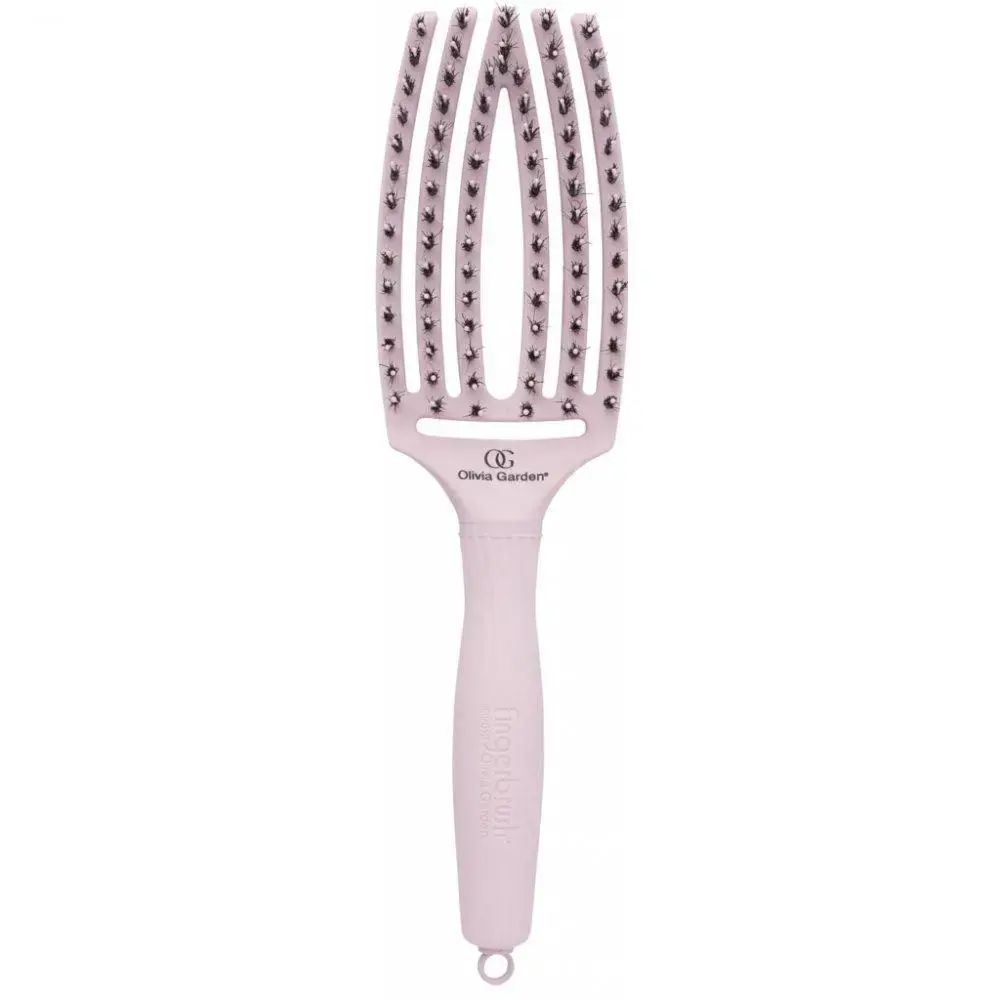 Olivia Garden Fingerbrush COMBO Pastel Pink Medium
