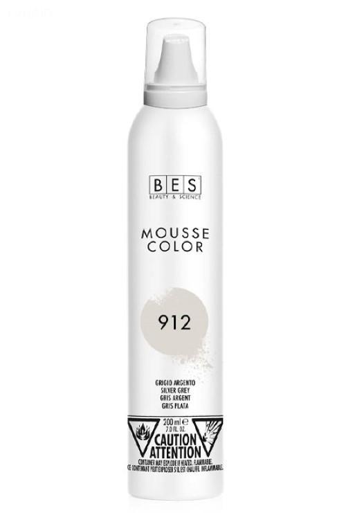 BES Barevné pěnové tužidlo 912 šedostříbrná 200 ml