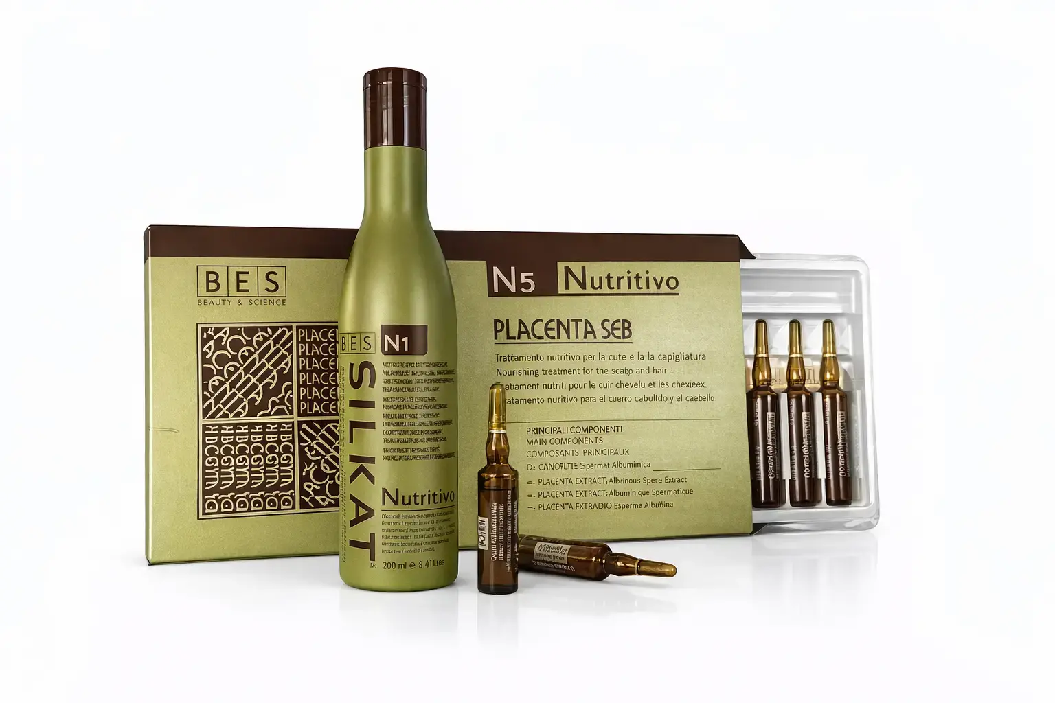 Bes Silkat sada N1 & N5 | Regenerace, výživa a posílení poškozených vlasů