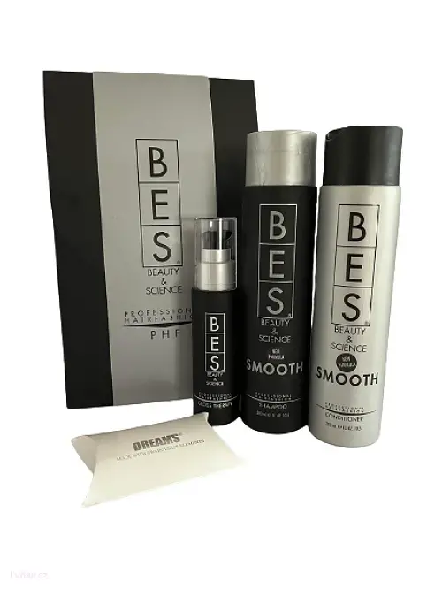 Bes dárková sada Smooth šampon, balzám a Gloss Therapy