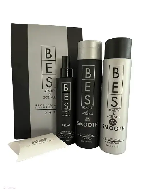 Bes dárková sada Smooth šampon, balzám a 12in1