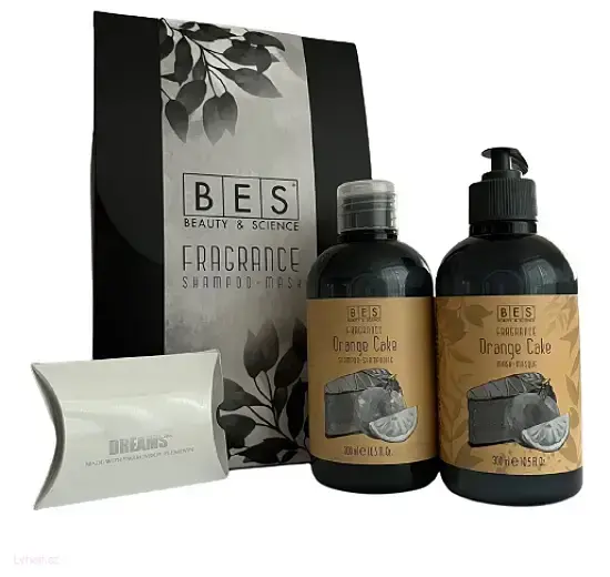 Bes Fragrance Orange Cake dárková sada šampon, balzám a přívěšek Swarovski