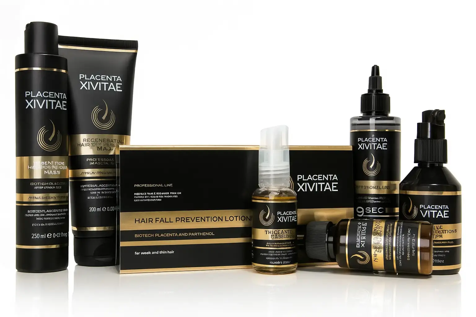 PLACENTA XIVITAE - Sada proti vypadávání vlasů | Regenerace a výživa | 7 produktů