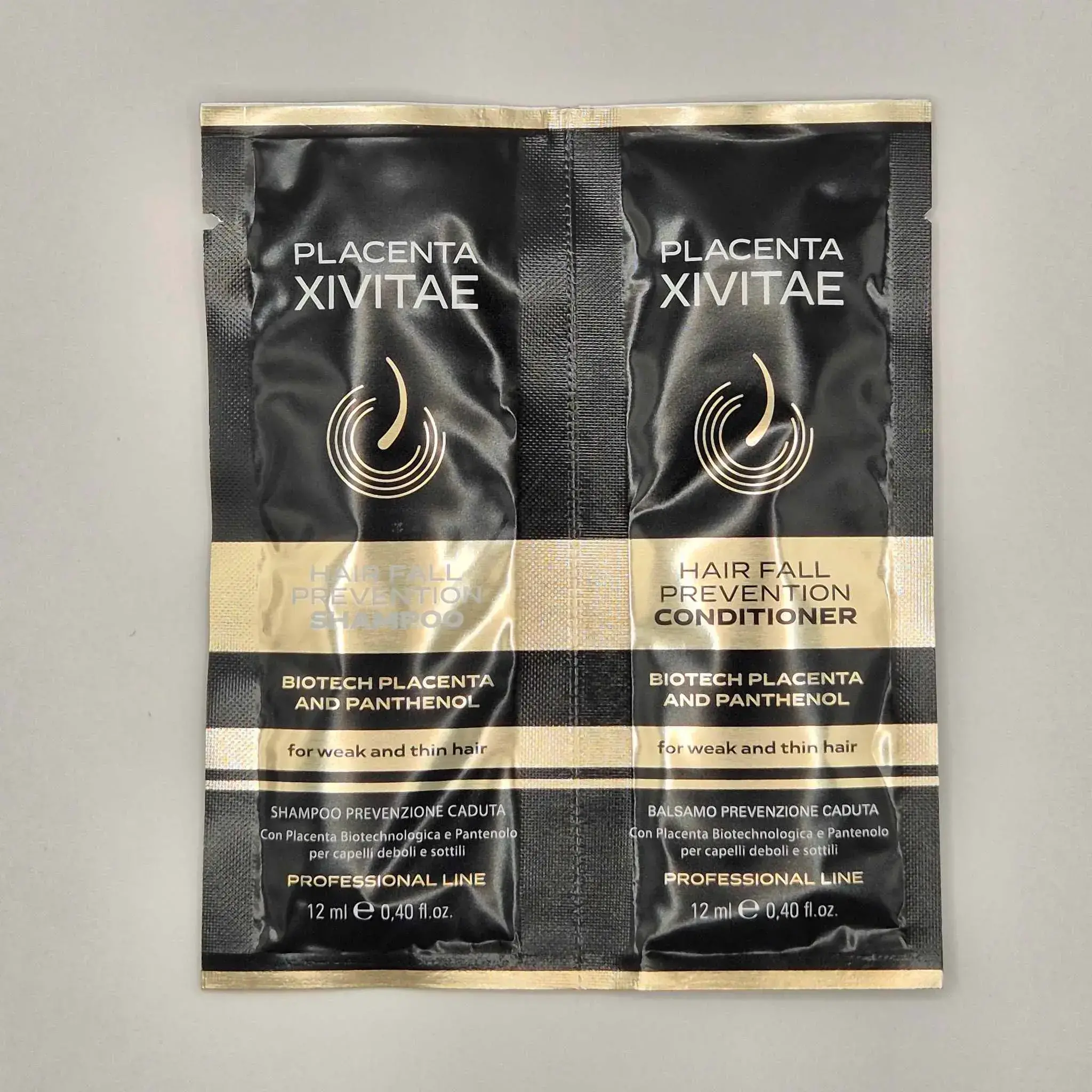 Placenta Xivitae cestovní balení šampon a kondicionér na vlasy 2x 12 ml