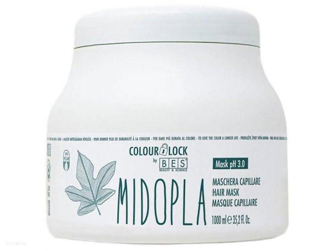 Bes Colour Lock Maschera Midopla pH 3,0 - regenerační maska na vlasy 1000 ml