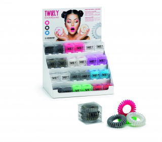 Kiepe Twirly Hair Band barva bílá perleťová - kreativní gumičky do vlasů