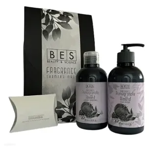 Bes Fragrance Pomegranate dárková sada šampon, balzám a přívěšek Swarovski